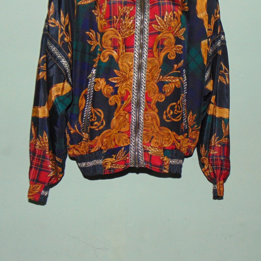 Vintage Gallery Black/Gold Bomber Jacket (XS) - Picture 4 of 7